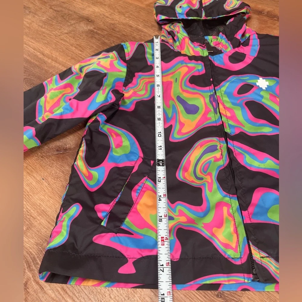 Marcelo Burlon Kids of Milan Girls Boys Windbreaker Jacket‎ Size 6Y Colorful Zip